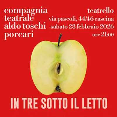 in tre sotto il letto locandina Cascina