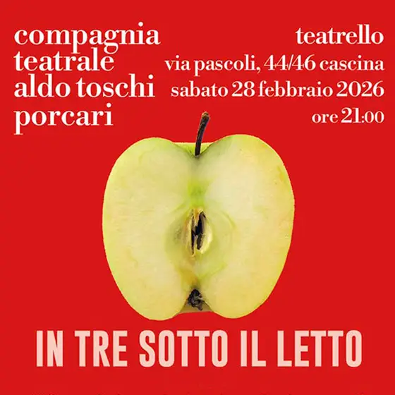 in tre sotto il letto locandina Cascina
